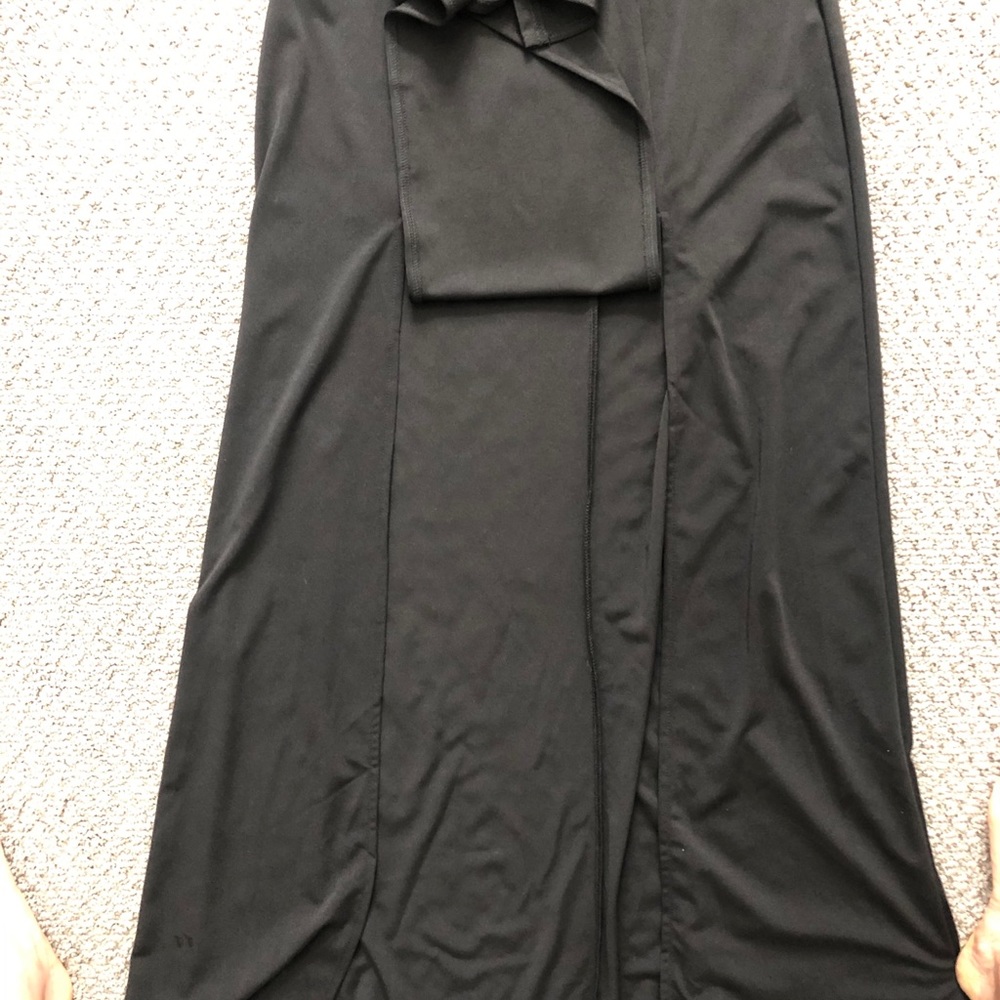 Sexy black fitted dress with lace/sheer accent - Picture 6 of 12